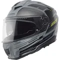Produktbild: Schuberth S3 Apex Helm, grau-gelb, Größe M für Männer