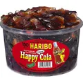Produktbild: 1 Dose Haribo Happy Cola 1200g Fruchtgummi-Flaschen mit Cola-Geschmack 150er