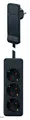 Produktbild: BACHMANN SmartPlug Flachstecker, mit 3x Schutzkontakt Steckdosenleiste, schwarz, 1,6 m