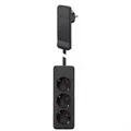 Produktbild: BACHMANN SmartPlug Flachstecker, mit 3x Schutzkontakt Steckdosenleiste, schwarz
