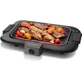 Produktbild: Aigostar - Rauchfreier Tischgrill Barbecue Elektrogrill Elektrischer, Antihaftbeschichtete Grillfläche , Abnehmbarer Fettauffangschale, 2000W