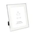 Produktbild: Isaac Jacobs Bilderrahmen, 25.4x30.5 cm, mattiert, 20.3x25.4 cm, Metall, klassischer Bilderrahmen für Tischplatte und zum Aufhängen, Dekoration für Zuhause und Büro, mattiert, Silber.
