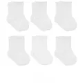 Produktbild: bistyle Socken für Babys Neugeborene Babysocken Jungen Mädchen Kurzsocken (Set, 6-Paar, 6er-Pack) gerippt Bio-Baumwolle GOTS zertifiziert 0-6 Monate bis 2-3 Jahre weiß 6-12 Monate (19-21)