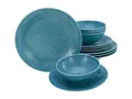 Produktbild: CreaTable, 21623, Serie Orient Mandala, 12-teiliges Geschirrset, Teller Set aus Porzellan, spülmaschinen- und mikrowellengeeignet, Made in Europe
