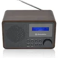 Produktbild: Roadstar HRA-700D+/WD Tragbares Radio Vintage Digital Dab/Dab+/FM funktioniert mit Netzwerk oder Batterien, Kopfhöreranschluss, Retro-Radio für Haus und Küche, Wecker mit Dual-Alarm, Holz