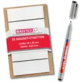 Produktbild: Beschreibbare Magnet-Etiketten Magstick® I 5x2 cm 25 Stück I mag_075