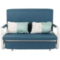 Produktbild: MCW Schlafsofa, Blau, Textil, 130x71x185 cm, Wohnzimmer, Sofas & Couches, Schlafsofas