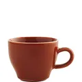 Produktbild: KAHLA 1T5125A93020W Homestyle Cappuccinotasse Italiano 0,18 l siena red mediterranes Geschirr aus Porzellan mit Steingut- und Keramiklook dickwandige Kaffeetasse dicke Tasse 180 ml rund rot