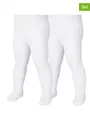 Produktbild: Playshoes 2er-Set: Strumpfhosen in Weiß, Größe 50/56, Baby