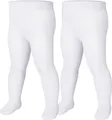 Produktbild: Playshoes Strumpfhose Unisex Kinder Strumpfhose, weiß Doppelpack, 50/56