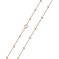 Produktbild: Materia Kugel Kette Damen Rosegold - 925 Silber Halskette für Frauen Mädchen Ankerkette rose vergoldet 50 cm K105-50