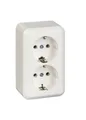 Produktbild: ELSO 395404 AP-Steckdose 2fach 16A CONTURA reinweiss