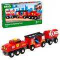 Produktbild: BRIO World 33844 Feuerwehr-Löschzug 3-tlg. mit Feuerwehrschlauch & Wassertank