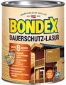 Produktbild: Bondex Dauerschutz Lasur Eiche 0,75 L für 10 m² | Hoher Wetter- und UV-Schutz bis zu 8 Jahre | Tropfgehemmt | Natürliches Abwittern - kein Abplatzen | Dauerschutzlasur| Holzlasur