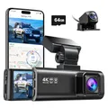 Produktbild: REDTIGER F7N 4K Dashcam mit WiFi GPS Vorne 4K/2.5K und Hinten 1080P Dash Kamera, Inklusive 64G Karte, 3.18