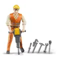 Produktbild: Bruder, Spielfigur, Bauarbeiter mit Zubehör, Spielzeug, NEU