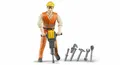 Produktbild: BRUDER 60020 Bauarbeiter Mit Zubehör