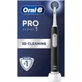 Produktbild: Oral-B | Electric Toothbrush | Pro Series 1 Cross Action | Rechargeable | For adults | Number of brush heads included 1 | Number of teeth brushing ... - Schwarz
