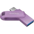 Produktbild: SanDisk USB-Stick Ultra Dual Drive Go, 256 GB, bis 400 MB/s, USB und USB-C 3.0, lavendel