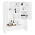Produktbild: Waschmaschinenschrank 70,5x25,5x90 cm Weiß Holzwerkstoff Holz Badezimmerschrank