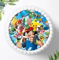 Produktbild: Für den Geburtstag ein Tortenbild, Zuckerbild mit dem Motiv: Pokemon, Essbares Foto für Torten, Tortenbild, Tortenaufleger Ø 20cm - 0285w.2