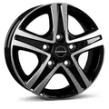 Produktbild: 1x BORBET DESIGN CWD black glossy polished 6.0Jx16 5x130 ET68