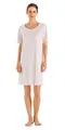 Produktbild: HANRO Damen Cotton Deluxe 1/2 Arm 90 cm Nachthemd, Rosa (Crystal Pink 071334), 48 (Herstellergröße: L)