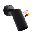 Produktbild: max K O M F O R T LED Deckenleuchte 866-1 schwarz schwenkbar Deckenlampe Deckestrahler Deckenspot wandleuchte 1x GU10 Fassung