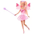 Produktbild: Mattel Barbie Fantasy Feenpuppe mit Farbwechsel-Flügeln und -Outfit, Spielzeu...