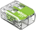 Produktbild: WAGO 221-422 221 Verbindungsklemme flexibel: 0.14-4mm² starr: 0.2-4mm² Polzahl: 2 100 St. Transparent, Grün