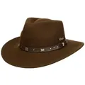 Produktbild: Scippis Filzhut (1-St) Cowboyhut mit Lederband, Made in Ecuador braun S (54-55 cm)