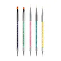 Produktbild: Rnitle Nagel Art Fineliner Pinsel[5 Stück],Nagel Art Liner Pinsel,Professionel Detail Pinselset,Nagellack Pinsel,für Nail Art Design Painting Salon,Nageldesign Nagel Fußpflege