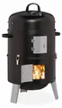 Produktbild: Relaxdays Smoker 3in1, zum Grillen, Räuchern & Garen, Thermometer & Luftabzug, BBQ Räuchertonne:  40 cm, Stahl, schwarz