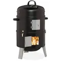 Produktbild: Relaxdays Smoker, Schwarz, Metall, 52x80x40 cm, Grills & Outdoor-Küchen, Holzkohlegrills