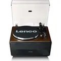 Produktbild: Lenco LS-470WA - Plattenspieler mit eingebauten Lautsprechern und Bluetooth® - Walnuss - Braun/Hellbraun