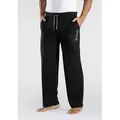 Produktbild: Relaxhose BENCH. LOUNGEWEAR, Herren, Gr. 48/50 (M), N-Gr, schwarz, Sweatware, Obermaterial: 60% Baumwolle, 40% Polyester, unifarben, Basic, bequem lang, Hosen Relaxhose, aus leichter Sweat-Qualität, Topseller
