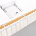 Produktbild: Bettumrandung Babybett, Kinderbett Umrandung 360x30 cm Bettumrandung, Nestchen Babybett Umrandung, gitterbett Schutz Rosetgrey