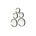 Produktbild: Spiegel 5er Set   ¦ gold ¦ Glas,Aluminium,Kunststoff Ø: 25.0