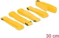 Produktbild: DELOCK 18708 - Klett-Kabelbinder, 300 mm, x 20 mm, 5 Stück, mit Schlaufe, gelb