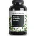 Produktbild: natural elements Schwarzkümmelöl original Nigella sativa – 400 Kapseln – 1.000mg Schwarzkümmelöl/Tag