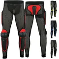 Produktbild: German Wear Protektorenhose Motorrad Motocross Skatebording Protektoren Armour XXL Rot