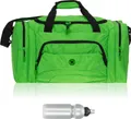 Produktbild: Sporttasche Damen Herren Elephant Color Big 55 cm 40 L Nassfach Reisetasche Sport Fitness Sauna Tasche groß Handgepäck 1296 Grün (Grasgrün) + Trinkflasche