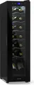 Produktbild: Klarstein Weinkühlschrank,1 Zone Getränkekühlschrank mit Glastür, Leiser Indoor/Outdoor Kühlschrank, 41L Flaschenkühlschrank Klein, Weinschrank für Getränke, Weinkühler für 14 Flaschen