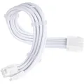 Produktbild: Netzteil-Verlängerungskabel SST-PP07E-PCI8W-V2, PCIe 8pin (6+2) weiß, 30cm