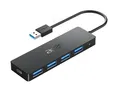 Produktbild: USB 3.0 HUB mit USB-C-Stromversorgung, Ultra Slim Multiport Hub 4 Ports USB 3...