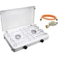 Produktbild: CFH Gaskocher 52421 Capri ZK421, 2 flammig, mit Schlauch und Regler, für Gasflasche