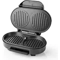 Produktbild: Nedis Hamburger Macher | 1000 W | 10.5 cm | Automatischer Temperaturkontrolle | Kunststoff / Metall (KAHM100BK)
