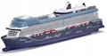 Produktbild: Kreuzfahrtschiff 1:1400 Metall-modell Ovp