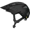 Produktbild: ABUS MTB-Helm MoDrop MIPS - robuster Fahrradhelm mit Aufprallschutz für Mountainbiker - individuelle Passform - Unisex - Schwarz Matt, Größe M (... - Schwarz