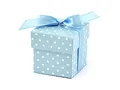 Produktbild: 50 Stück Süße Geschenkboxen (blau) Gastgeschenk für Hochzeit Babyparty Taufe Geburt